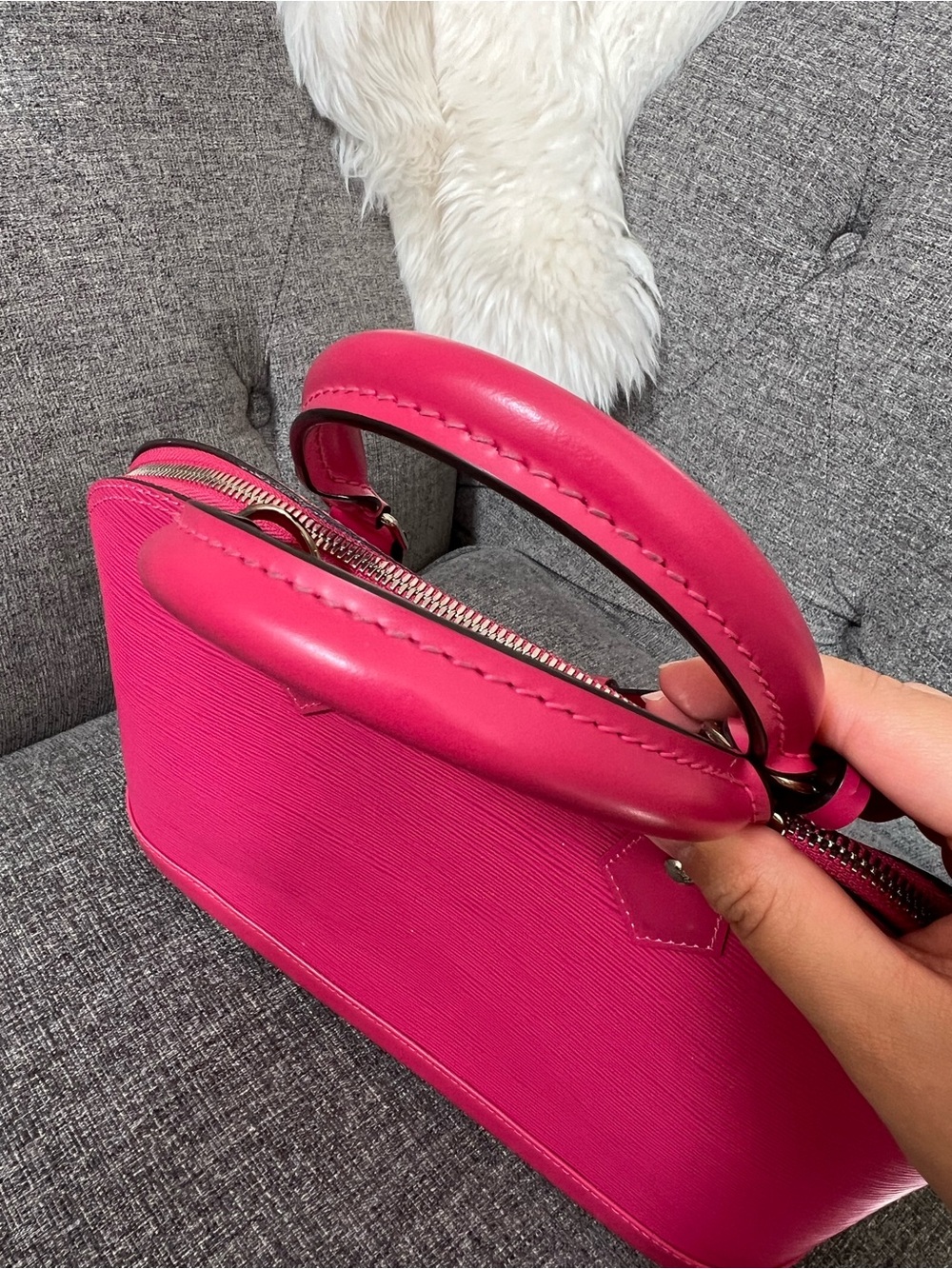 Louis Vuitton Alma PM EPI fuchsia - Picture 8 of 16